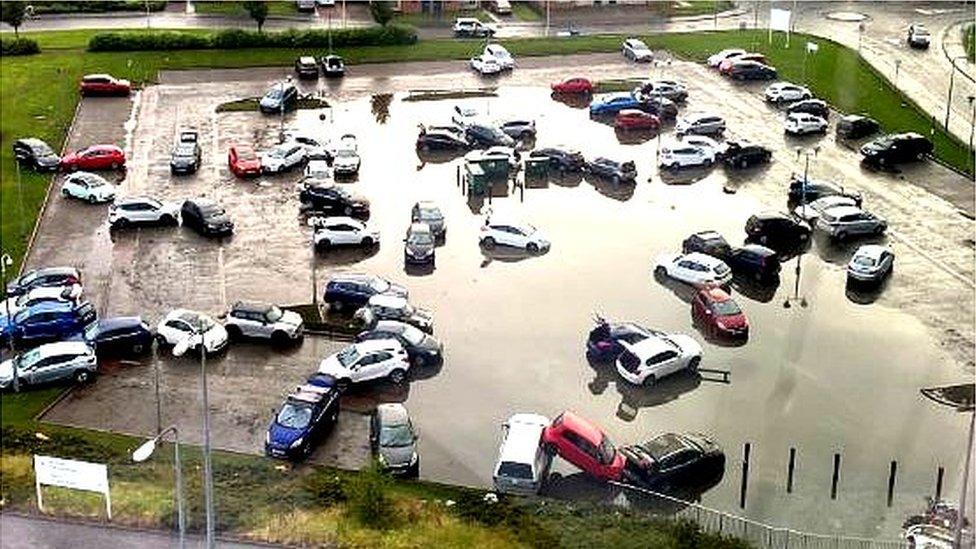 Flood at Victoria Hospital