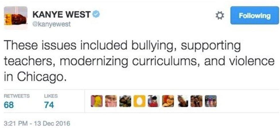 Kanye West deletes tweets about meeting Donald Trump - BBC News