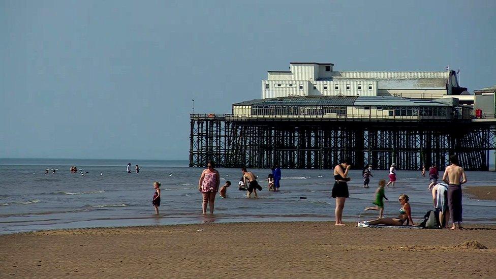 Blackpool beach