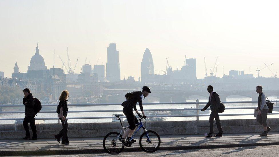 Man cycling across a bridge #cycling