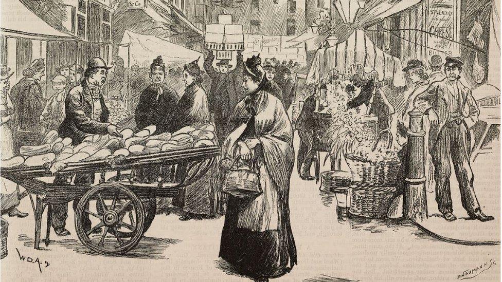 A market in olden days