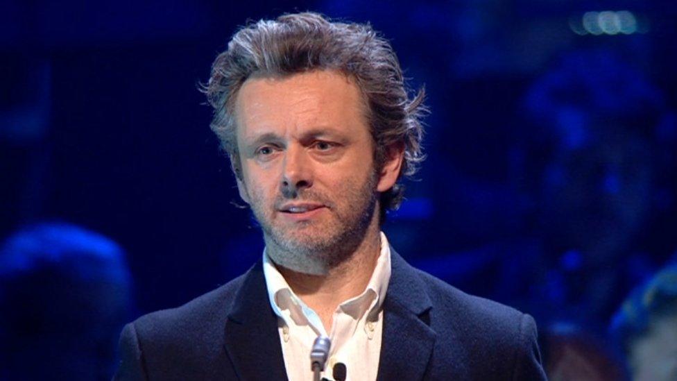 Michael Sheen performed a poem as part of the Aberfan memorial concert