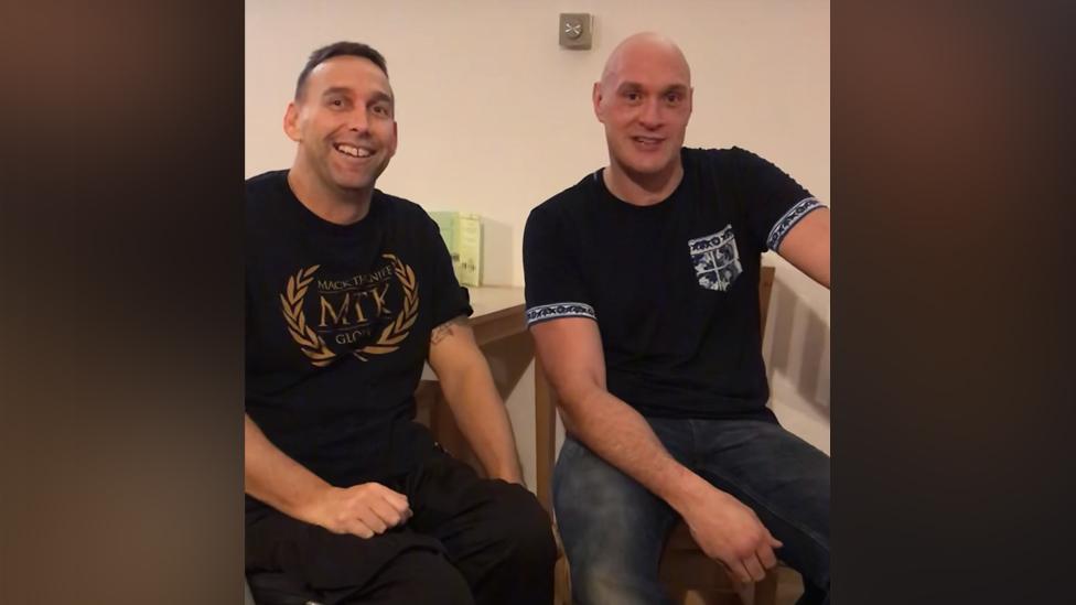 Shaun Gash with Tyson Fury