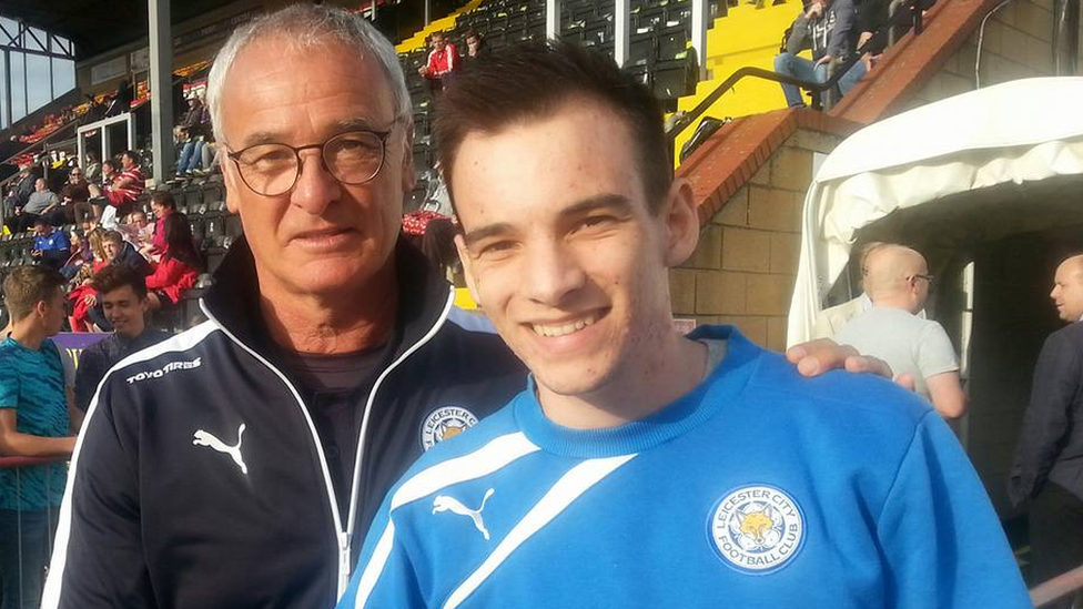 Claudio Ranieri and Liam Underwood