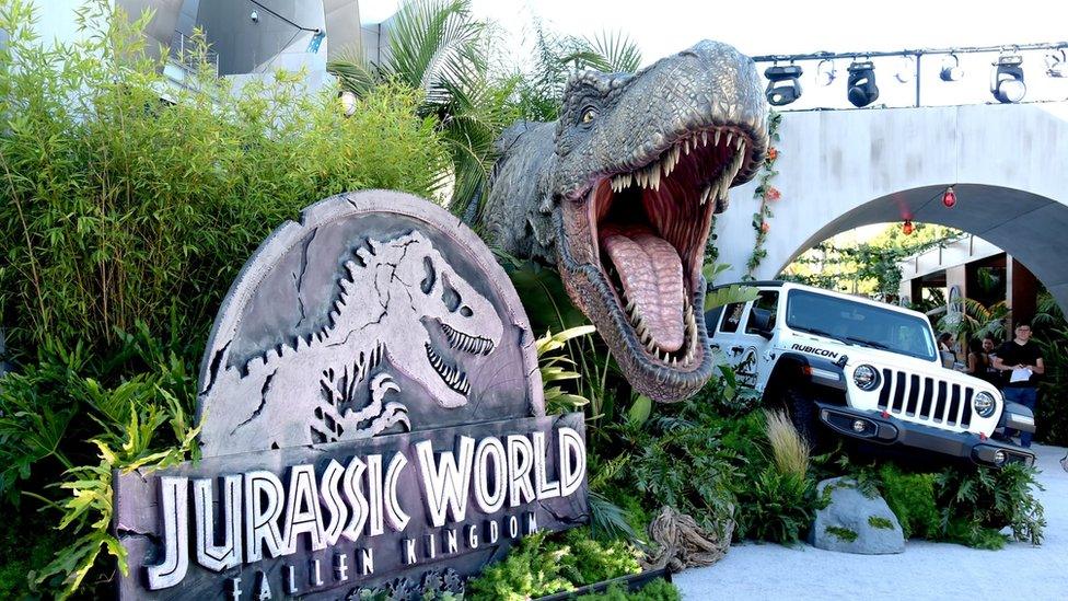 A general view is shown at the premiere of Universal Pictures and Amblin Entertainment's "Jurassic World: Fallen Kingdom"