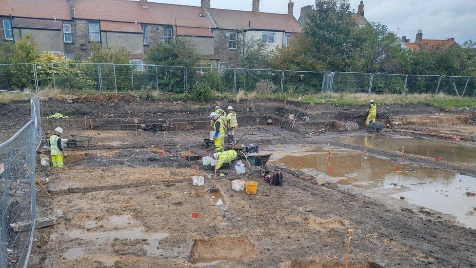 Archaeological dig at Berwick Infirmary