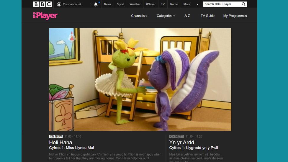 S4C programmes on iPlayer