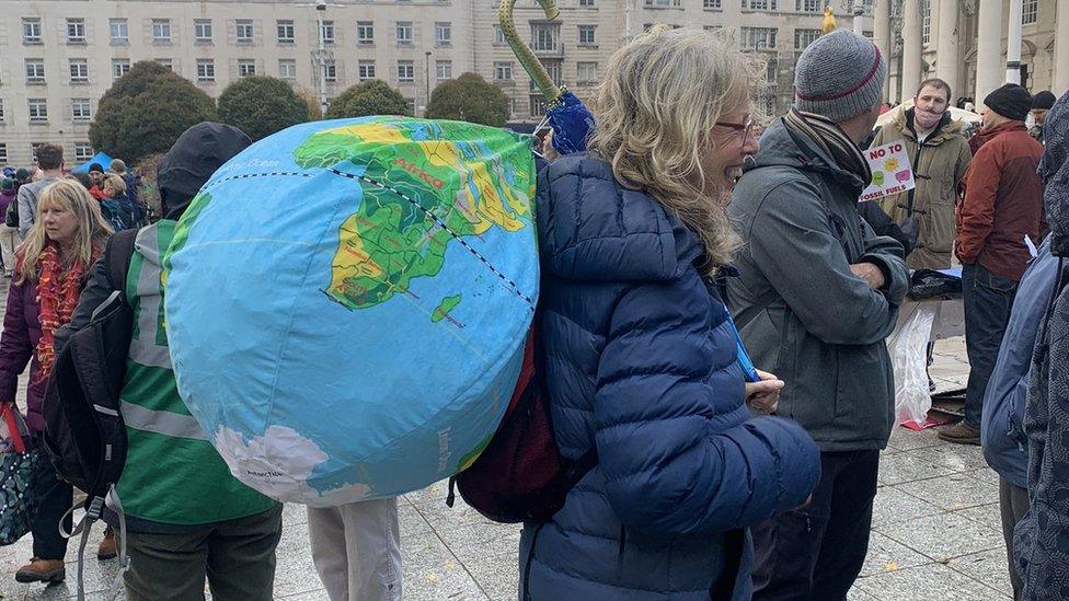 Climate protest in Leeds