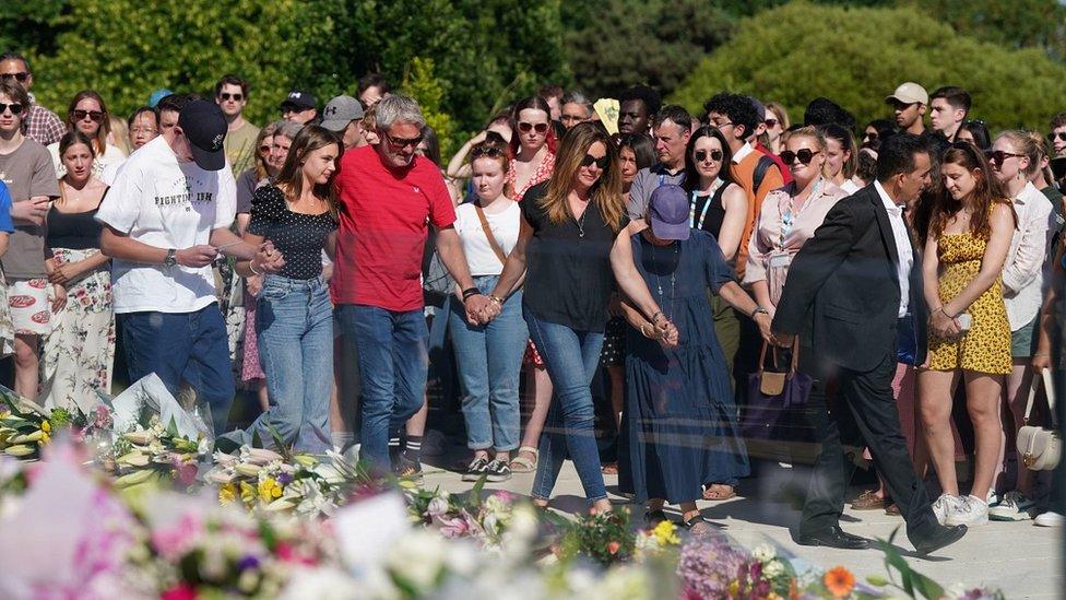 The families of Grace O'Malley-Kumar and Barnaby Webber