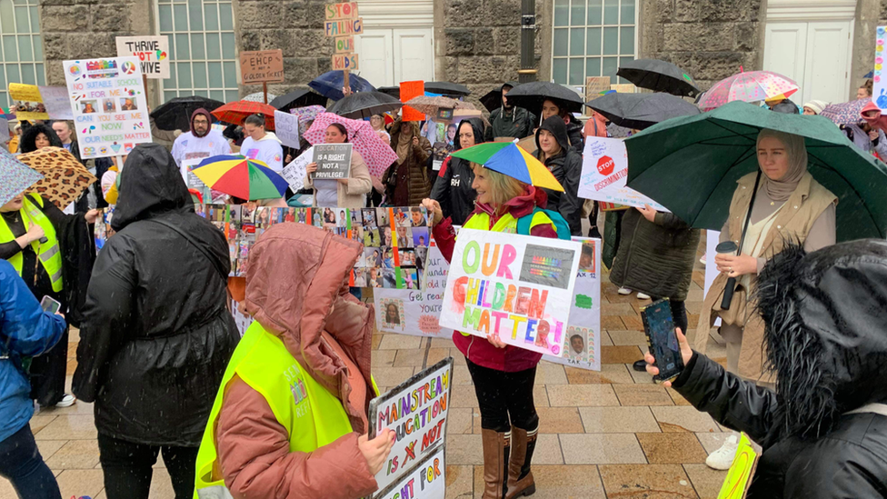 People protesting