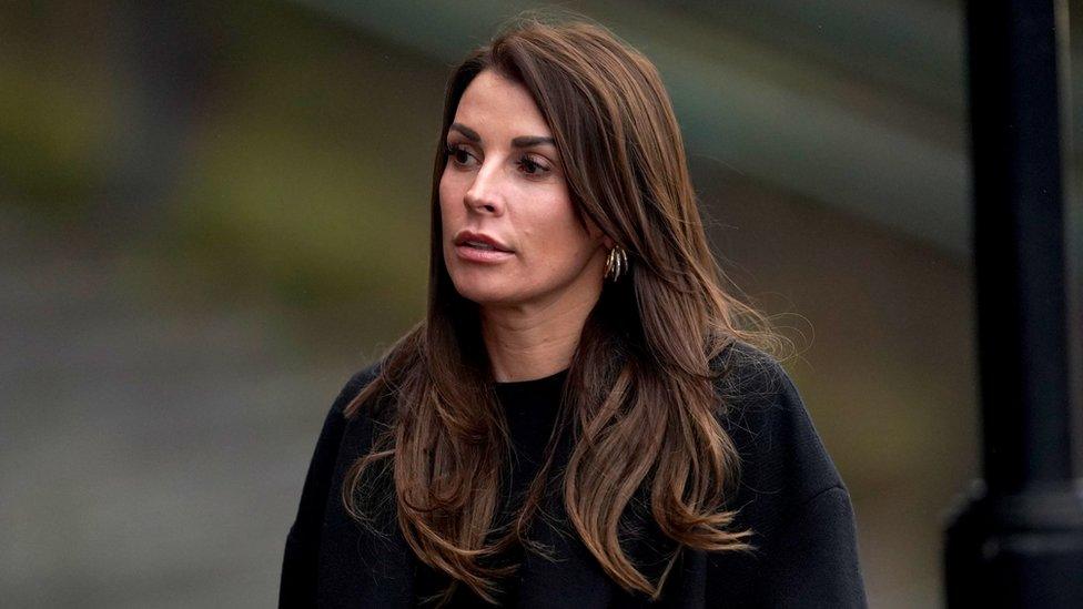 Coleen Rooney arrives ahead of a memorial service at Liverpool Cathedral