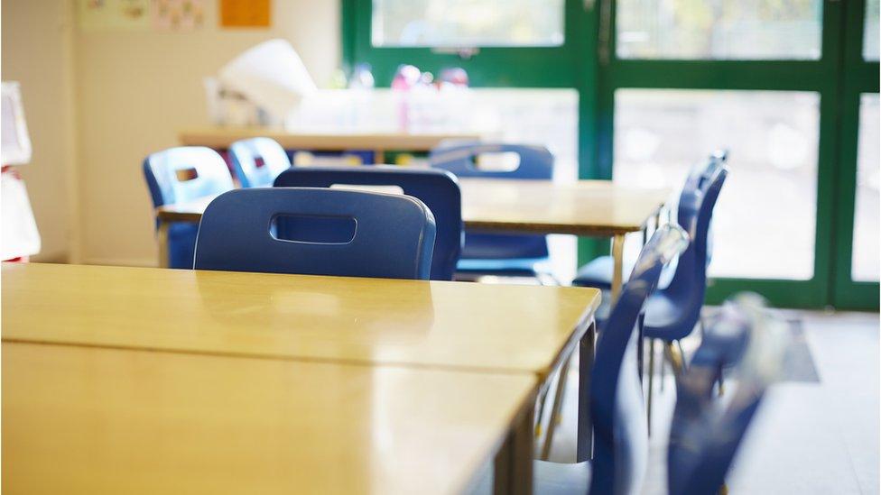 Empty classroom