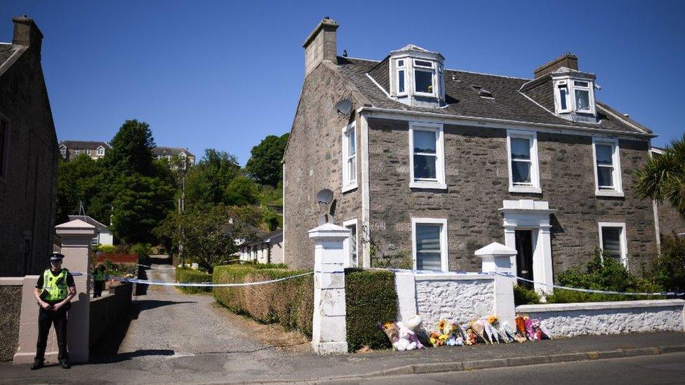 Cordoned off house