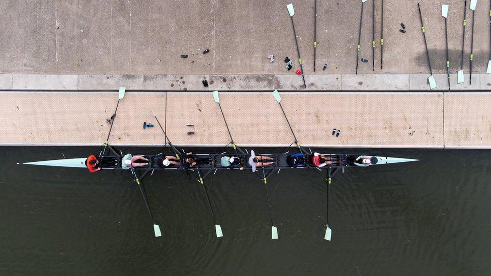 Cambridge crew in training