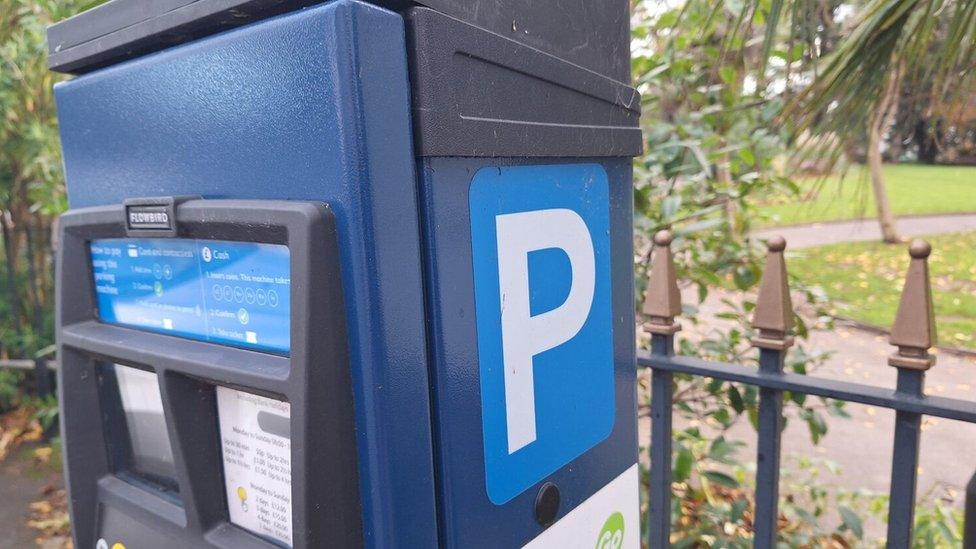 A parking meter