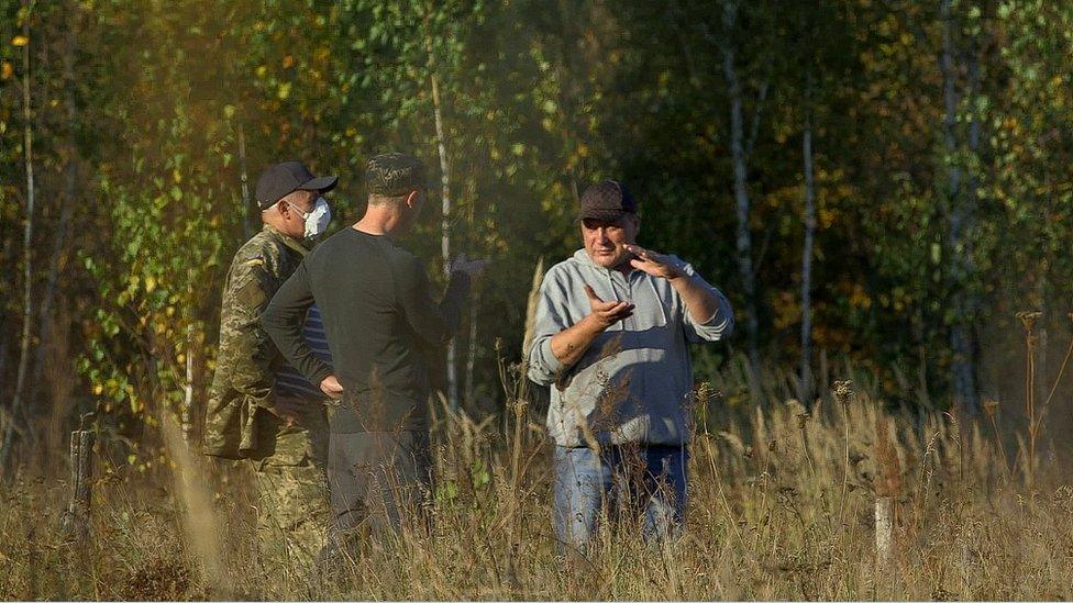 Scientist inside Chernobyl exclusion zone