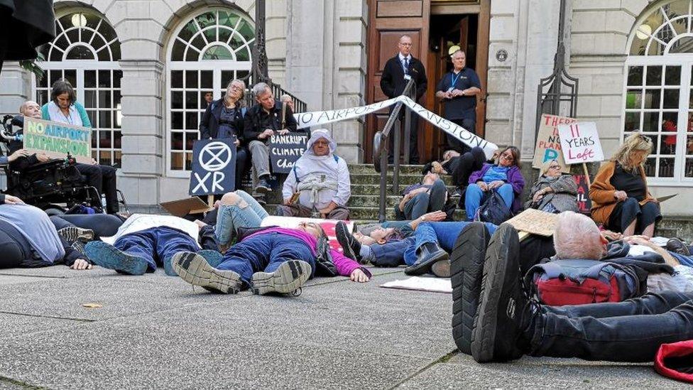 Extinction Rebellion protest in Leeds