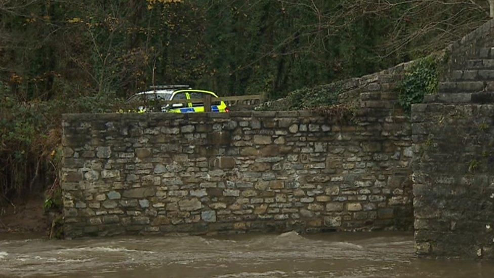 Police are conducting searches along the River Ogmore