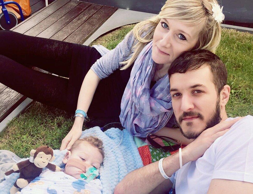 Charlie Gard with his parents