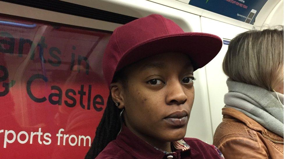 Dee, a passenger on the London Underground