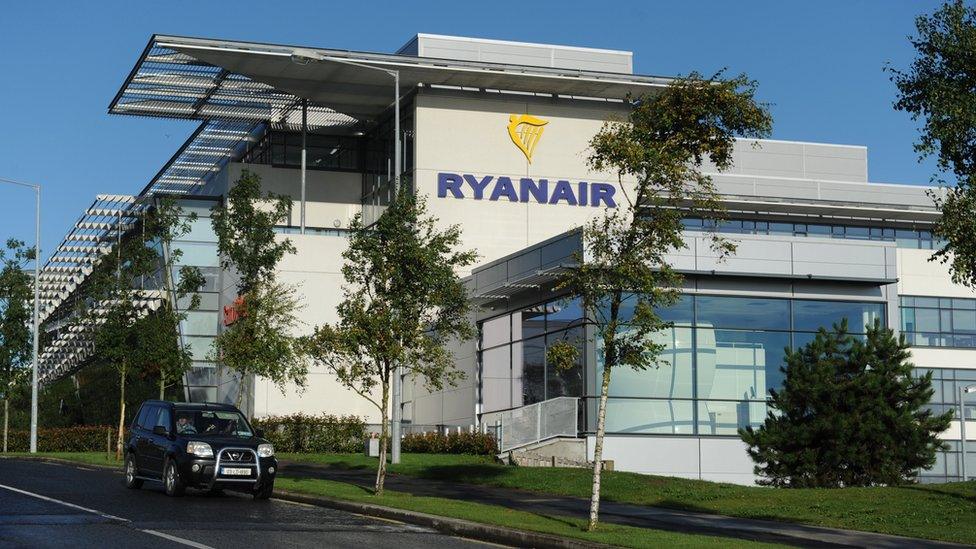 Ryanair headquarters at Dublin Airport 28 September 2017.