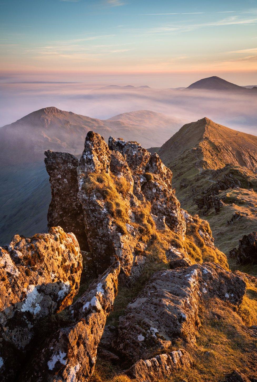 Sunset from the top of Wales