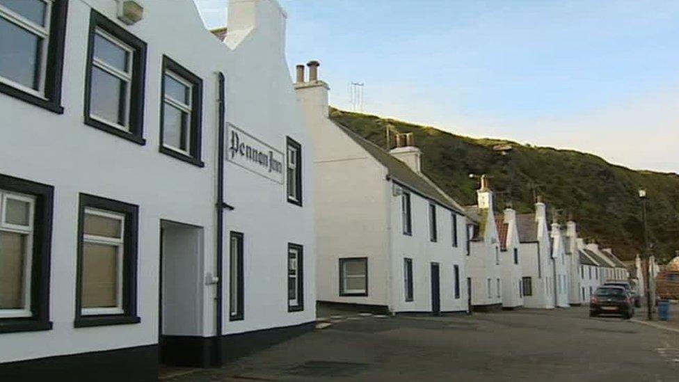 The village of Pennan was the setting for many scenes in the film