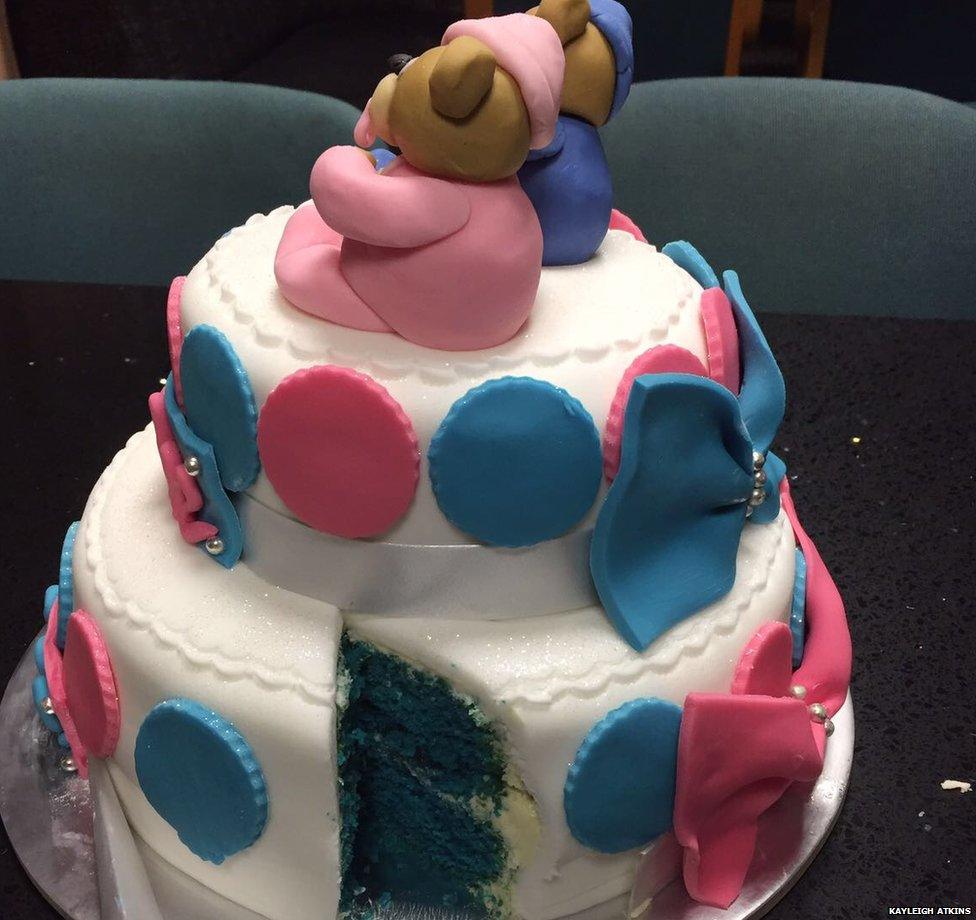 Baby shower cake