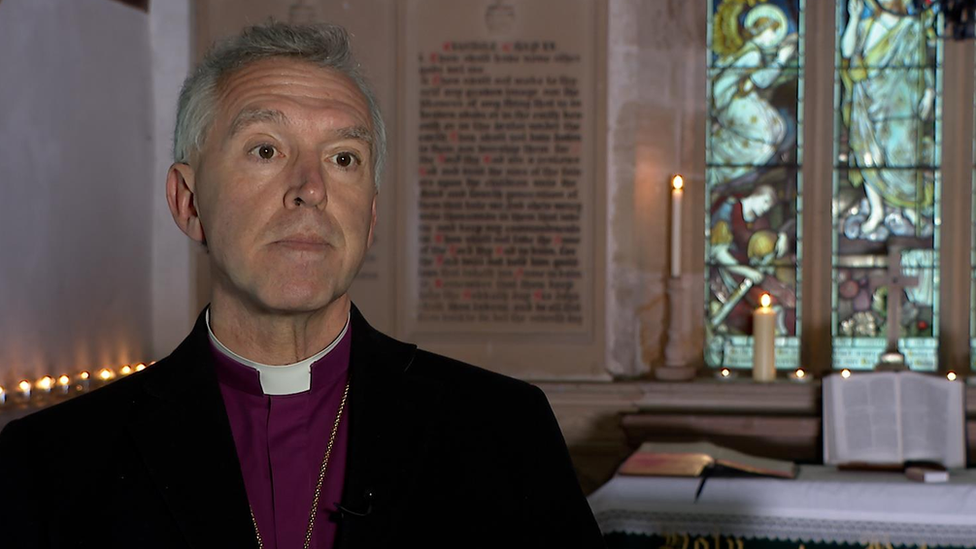 Archbishop Andrew John at St Tysilio's Church, Menai Bridge