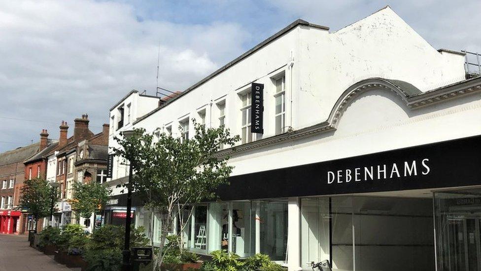 Branch of Debenhams in King's Lynn, Norfolk