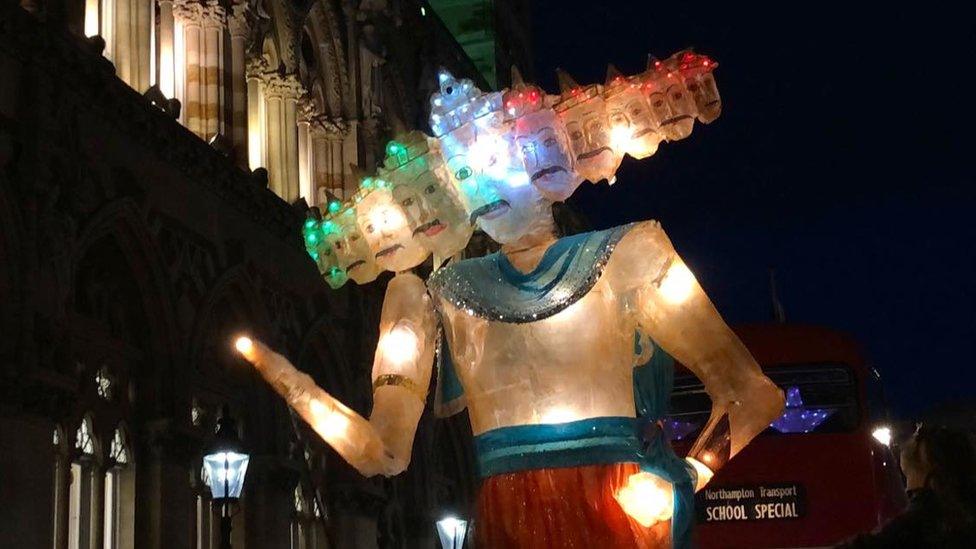 Diwali parade in Northampton