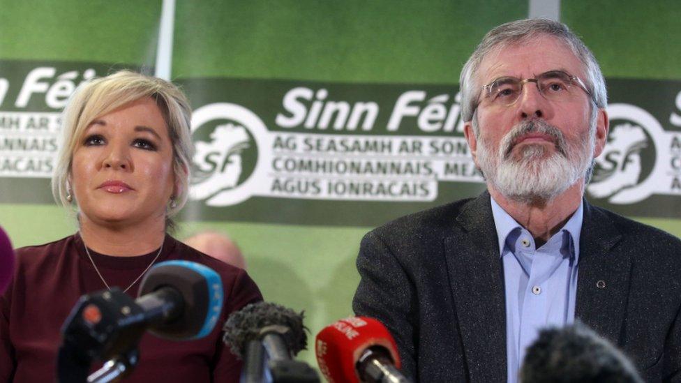 Michelle O'Neill and Gerry Adams