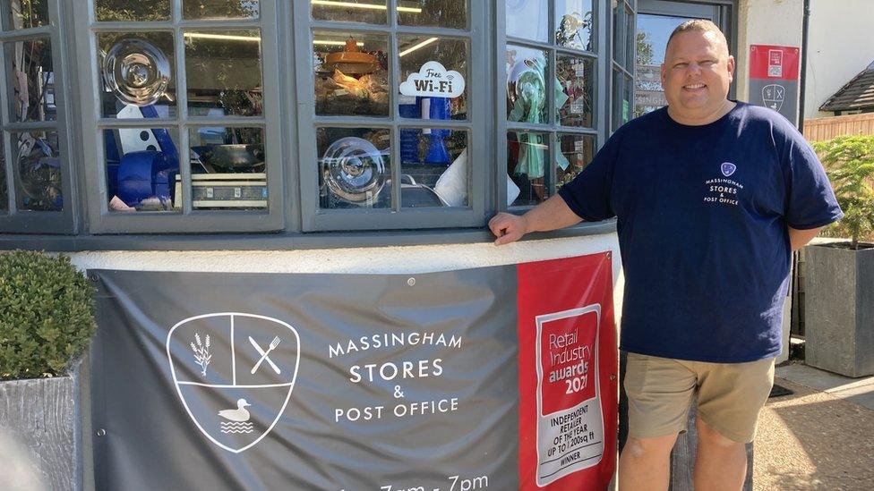 Great Massingham postmaster Mark Eldridge