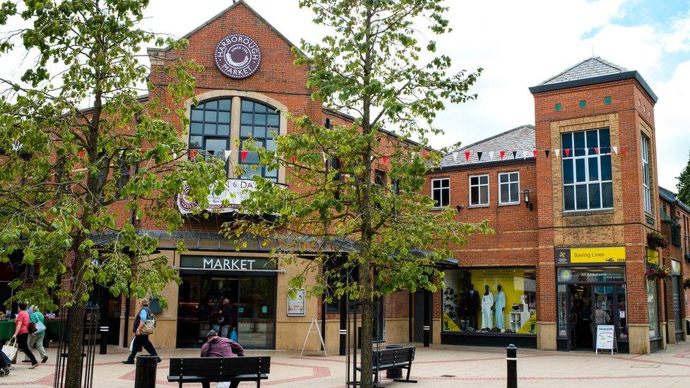 Market Harborough's Tuesday market