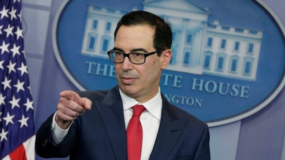 U.S. Treasury Secretary Steve Mnuchin at a news briefing at the White House in Washington, U.S., to announce sanctions against Venezuela, August 25, 2017. REUTERS