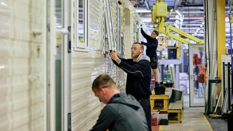 Workers on the production line at Willerby.