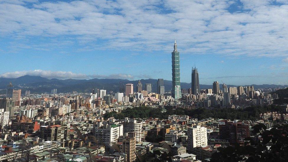 Skyline of Taipei, Taiwan