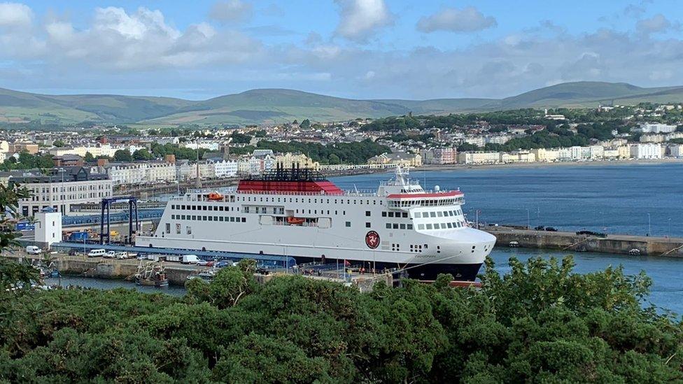 Manxman in Douglas Harbour