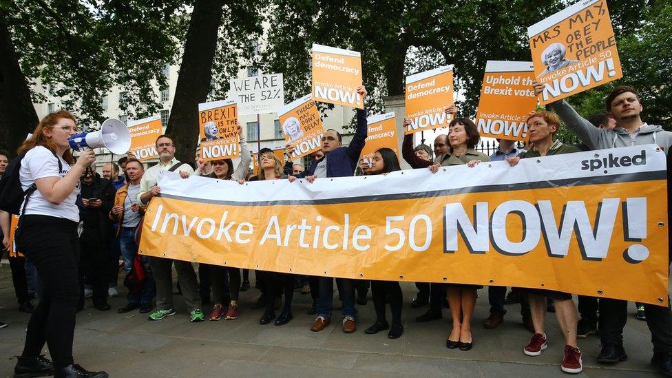 Brexit protest