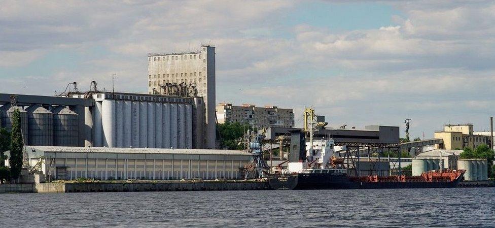 Kherson port view, 19 Jul 22