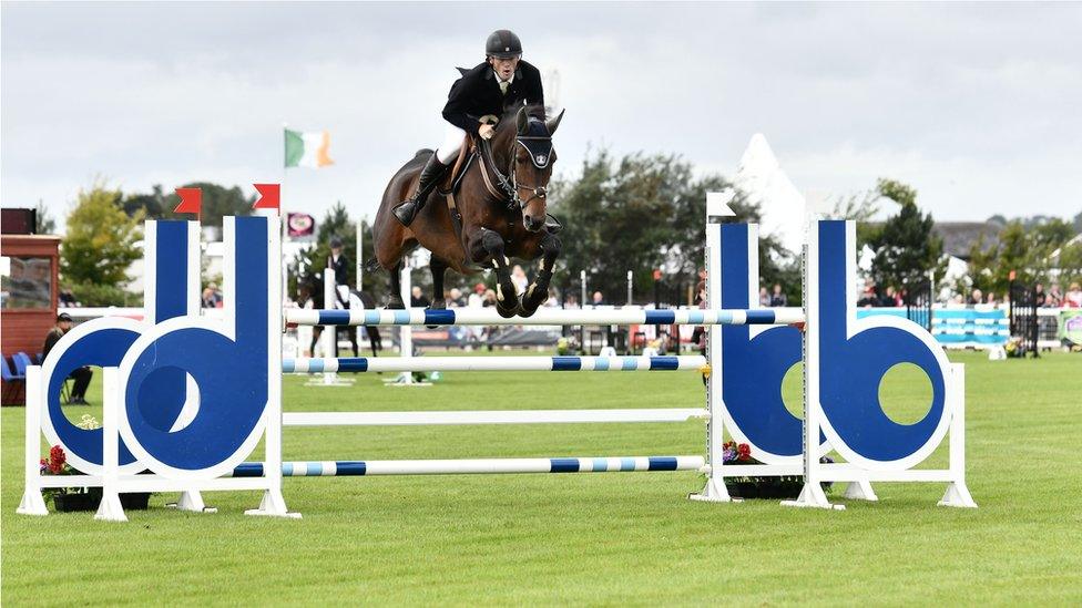 A show jumping tournament at Balmoral Show