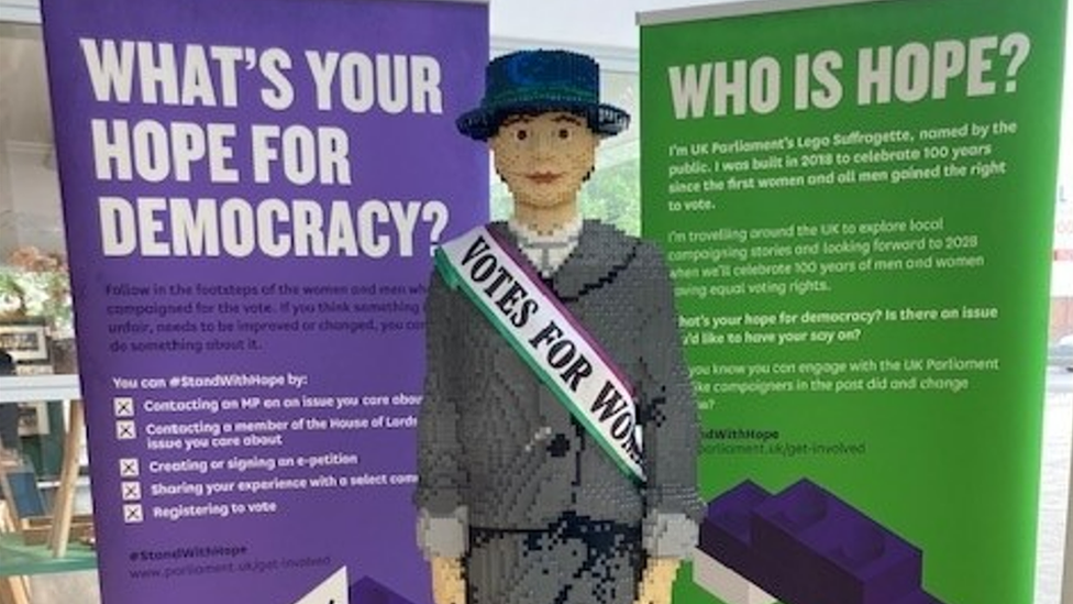 Hope the Suffragette model