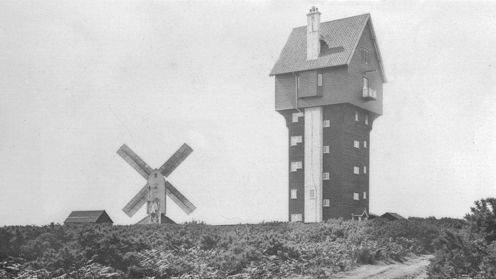 House in the Clouds and water mill, 1930