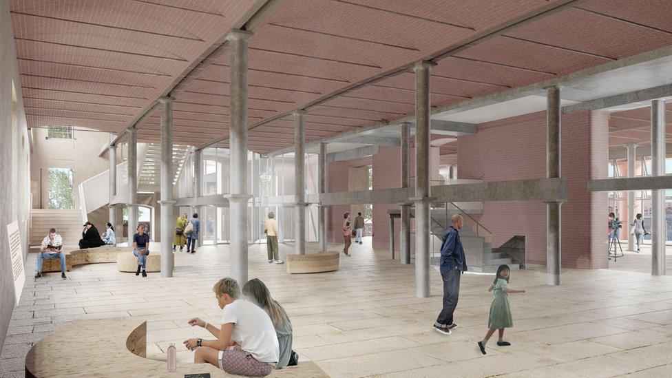 Artist's impression of new look Tate Liverpool Art Hall