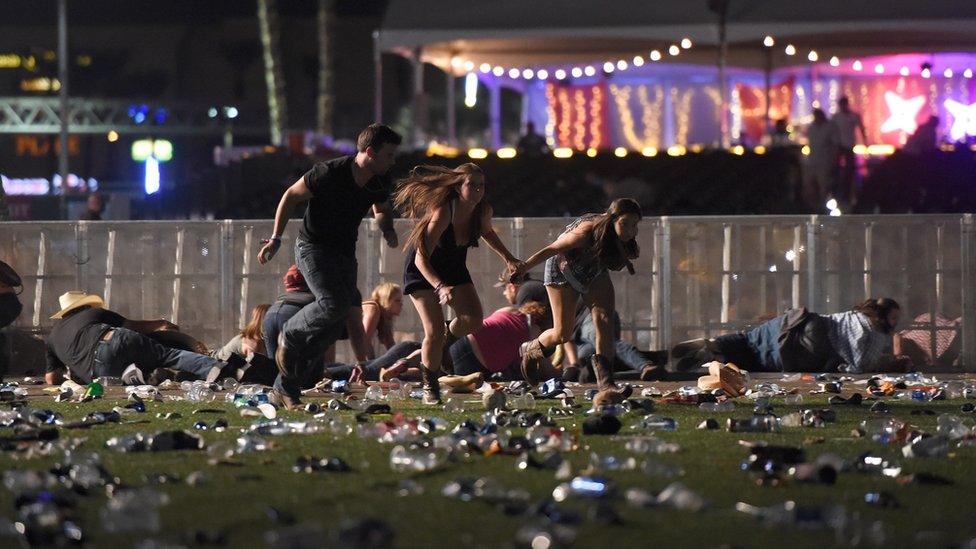 People fled in panic from the music festival