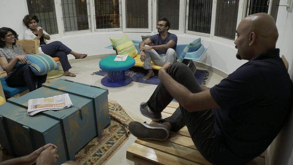 An open hack event at the hostel