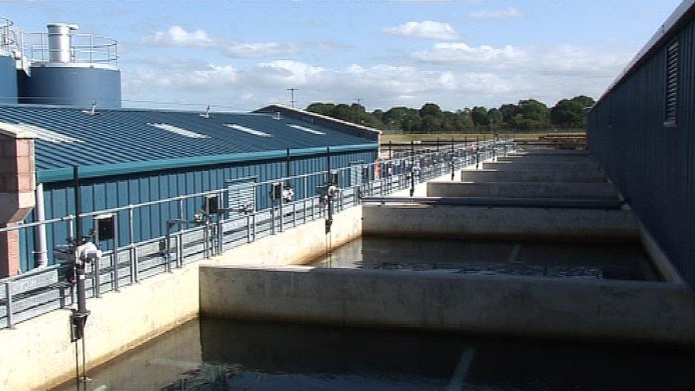 Dunore Point water treatment works in Antrim