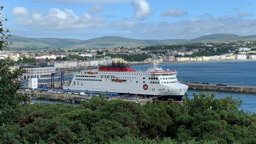 Manxman in Douglas bay