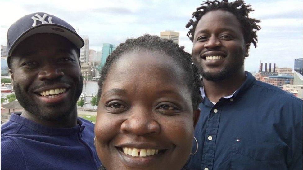 Photo of Irvo Otieno and his family