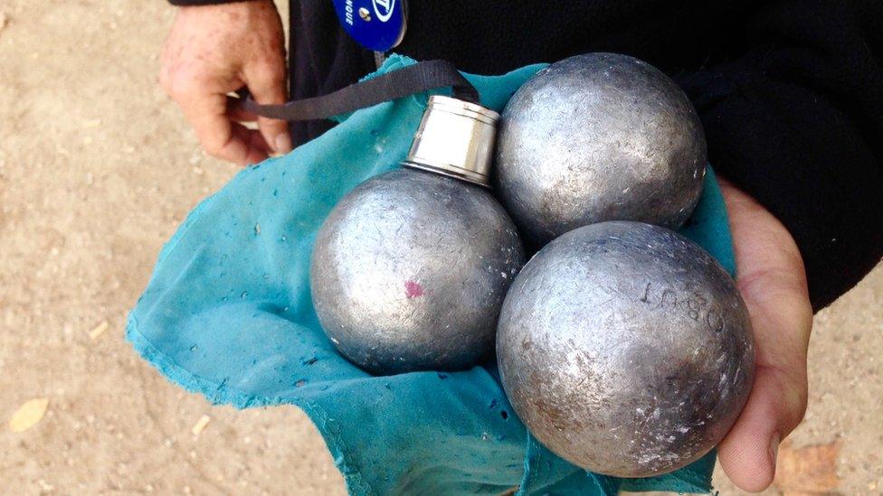 A selection of boules